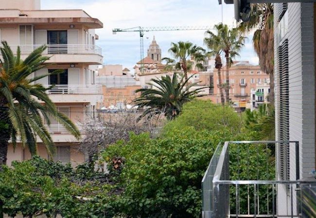 Balcony view from the lounge. Apartment in Sitges - AMOS Apartment